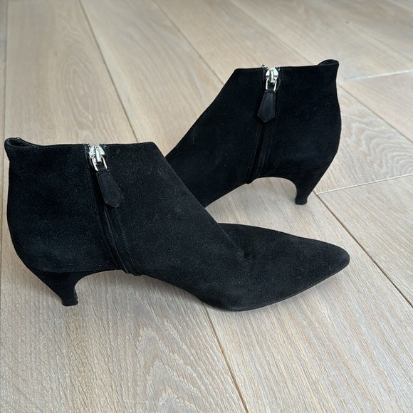 PRADA black angle bootie in black suede size 37 - Picture 2 of 4